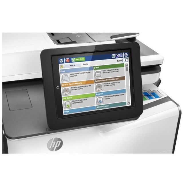 HP PageWide Enterprise Color MFP 586z A4 Multifunction Inkjet Printer close up