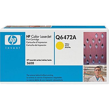 HP Q6472A Yellow Print Cartridge with ColorSphere Toner (4,000 pages*)