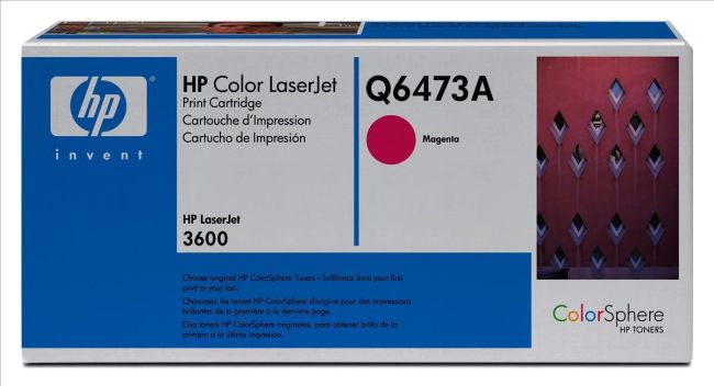 HP Q6473A Magenta Print Cartridge with ColorSphere Toner (4,000 pages*)