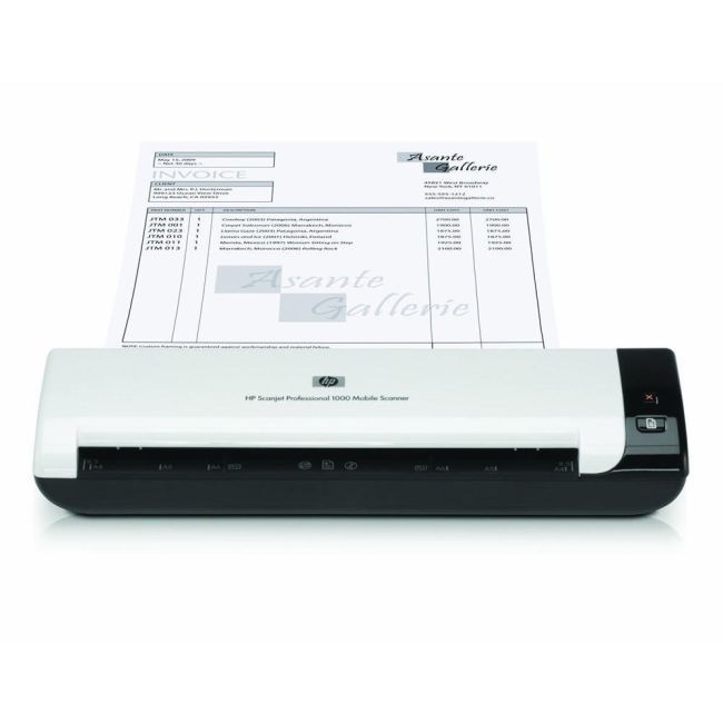 HP Scanjet Professional 1000 Mobile Scanner scanning