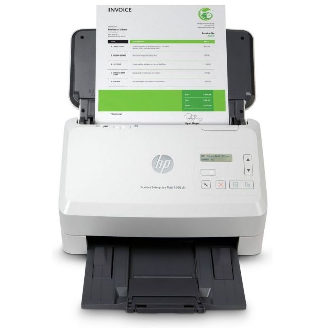 HP ScanJet Enterprise Flow 5000 s5 Sheetfed Scanner Front View