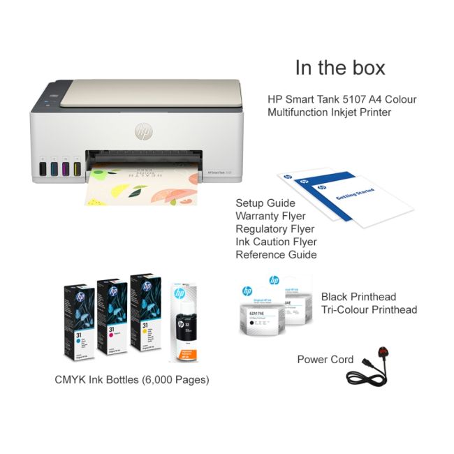 HP Smart Tank 5107 A4 Colour Multifunction Inkjet Printer