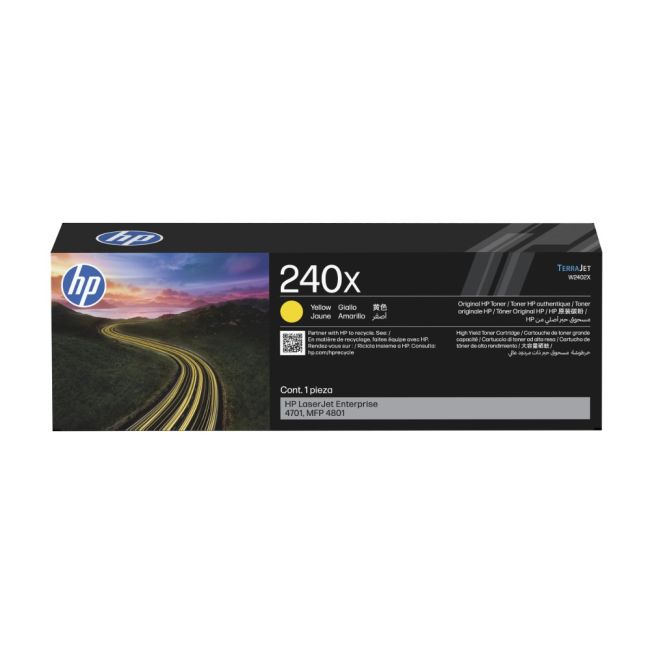 HP 240X High Capacity Yellow Toner Cartridge (6,900 Pages*) W2402X