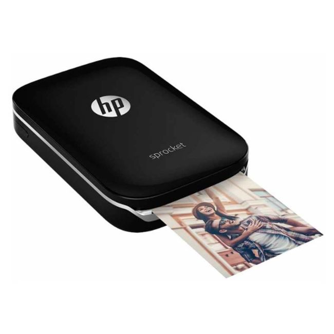 HP Sprocket ZINK Plus Zero Ink Photo Printer (Black)