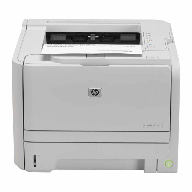 HP Laserjet P2035 A4 Mono Printer Front View