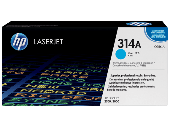 HP Q7561A Cyan Print Cartridge with ColorSphere Toner (3,500 pages*)