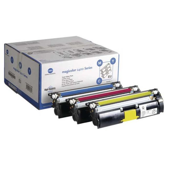 Konica Minolta PB-KMMC24X0VAL High Yield CMYK Toner Cartridge Pack (Save 
