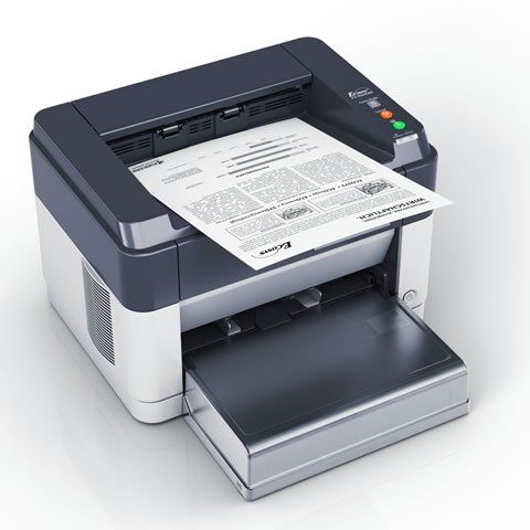 Kyocera FS-1061DN A4 Mono Laser Printer front top view