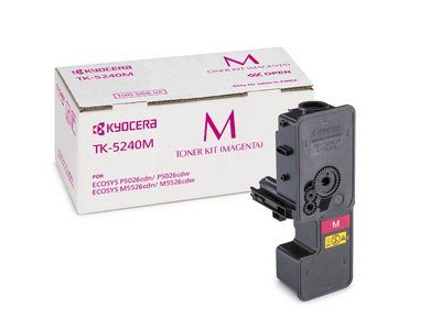 Kyocera 1T02R7BNL0 TK-5240M Magenta Toner Cartridge (3,000 Pages*)