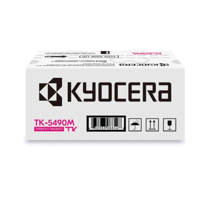 Kyocera TK-5490M Magenta Toner Cartridge (2,400 Pages*) 1T0C22BNL1