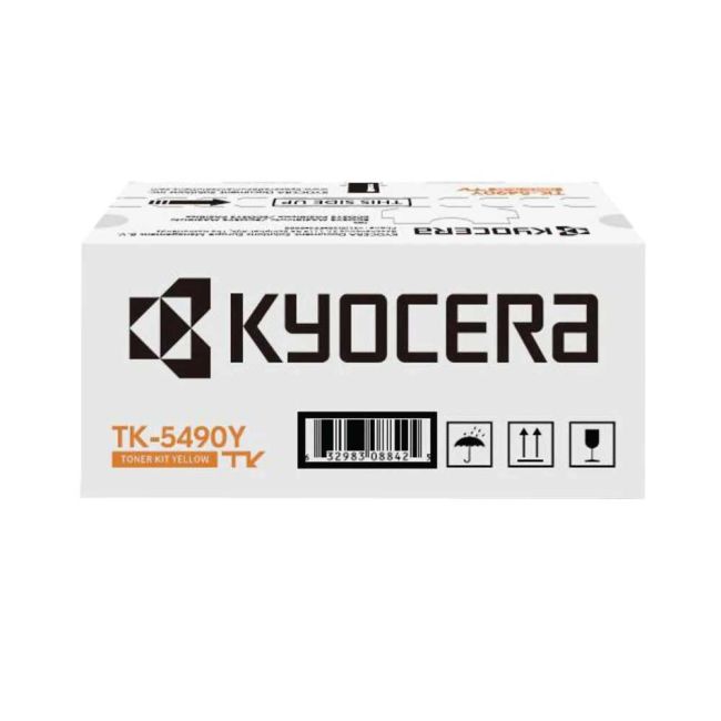 Kyocera TK-5490Y Yellow Toner Cartridge (2,400 Pages*) 1T0C22ANL1