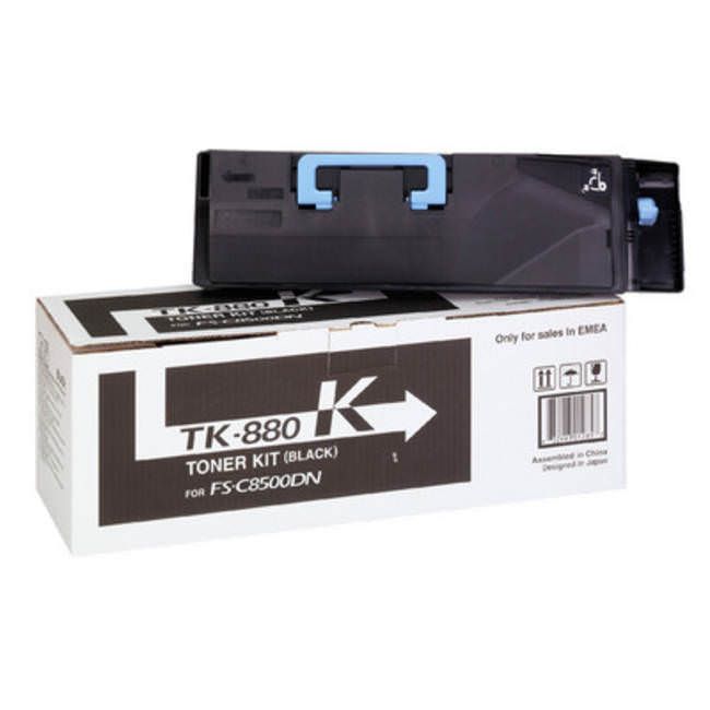 Kyocera TK-880K Black Toner Cartridge (25,000 pages*) 1T02KA0NL0