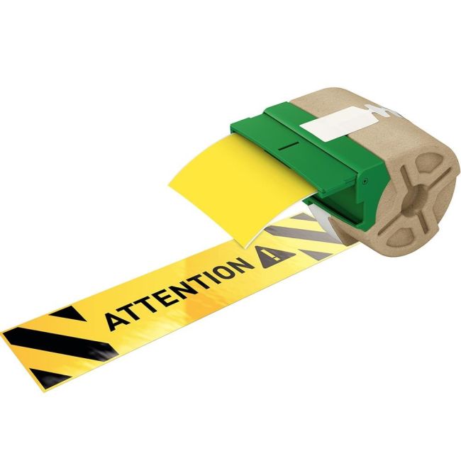 Leitz 70160015 Yellow Adhesive Plastic Label Cartridge 88mm x 10m