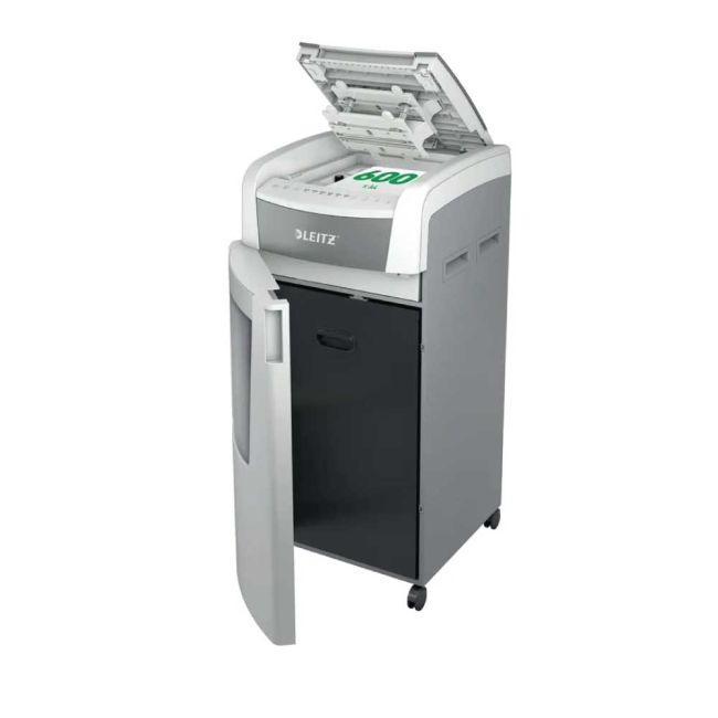 Leitz IQ Office Pro Micro-Cut Paper Shredder P-5 White 80051000