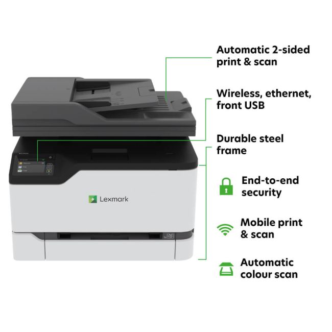 Lexmark MC3426i A4 Colour Multifunction Laser Printer - DISCONTINUED
