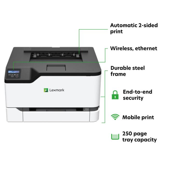 Lexmark C3224dw A4 Colour Laser Printer - DISCONTINUED