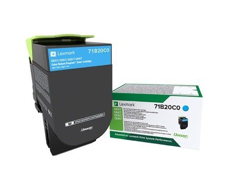 Lexmark 71B20C0 Cyan Return Programme Toner Cartridge