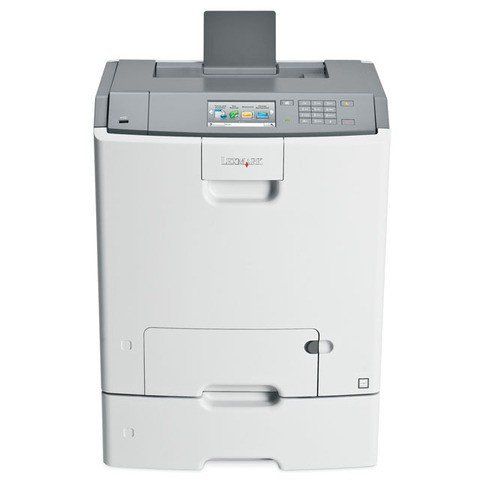 Lexmark C746dn A4 Colour Laser Printer front view with tray