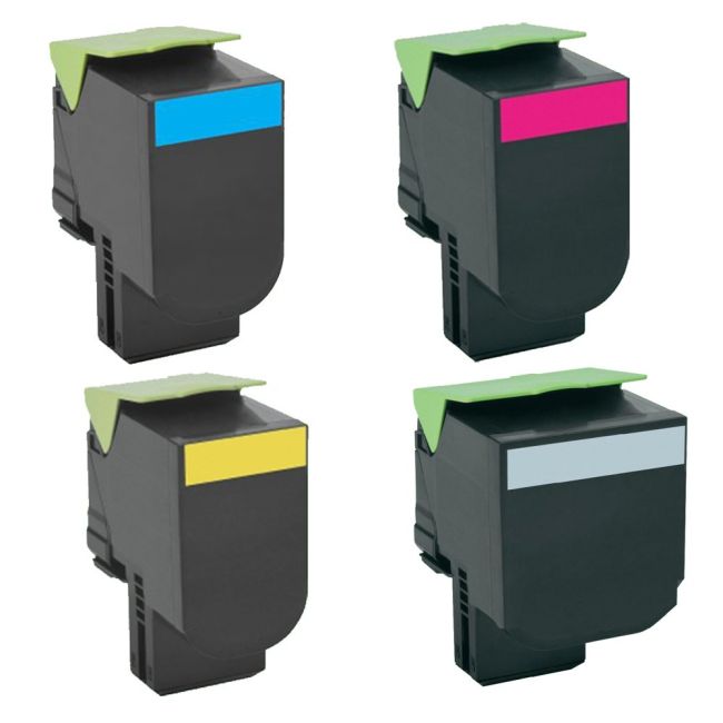 Lexmark PB-LEXCX-SHYINKS Extra High Yield CMYK Toner Pack (CMY - 4,000, K - 8,000 pages*)
