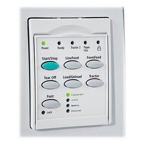 Lexmark FP 2580+ 9-pin Narrow Form Dot Matrix buttons