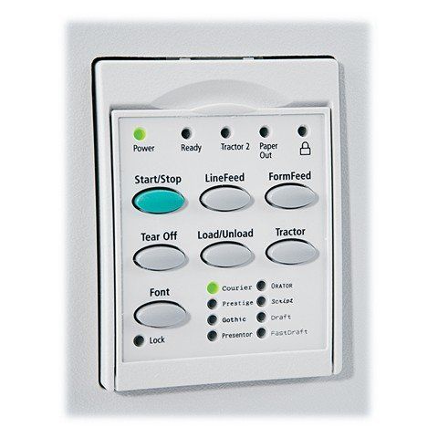 Lexmark FP 2591N+ 24-pin Wide Form Dot Matrix buttons