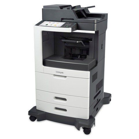 Lexmark MX810dxfe A4 Mono Laser MFP with Fax on stand
