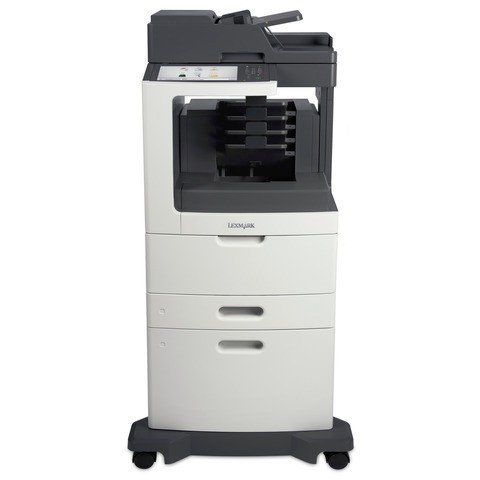 Lexmark MX810dxme A4 Mono Laser MFP with Fax on stand