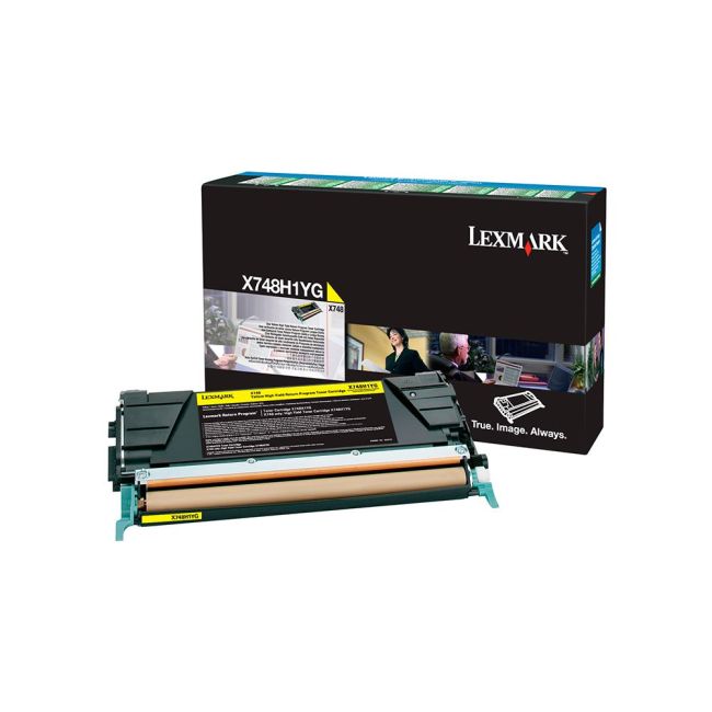 X748H1YG Return Program High-Yield Toner, 10,000 Page-Yield, Yellow X748H1YG Return Program High-Yield Toner, 10,000 Page-Yield, Yellow