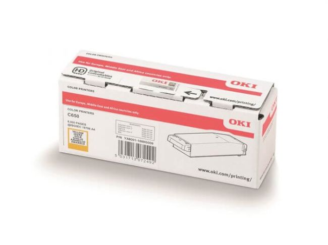 Oki Yellow Toner Cartridge (6,000 Pages*) 09006129