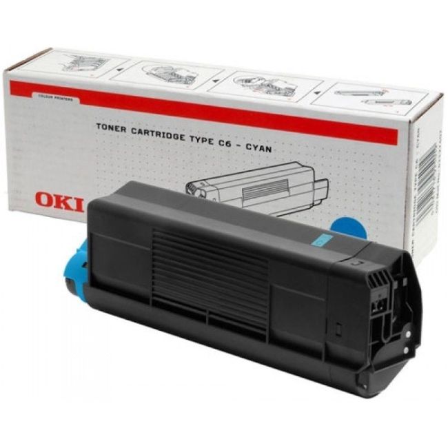 Oki 42127407 Cyan Toner Type C6 (5,000 pages*)