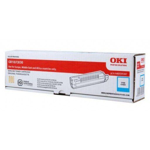 Oki 44059107 Cyan Toner Cartridge (8,000 pages*) 