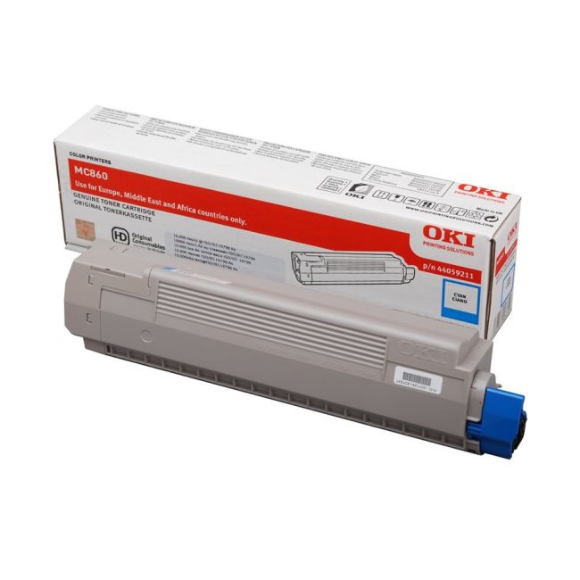Oki 44059211 Cyan Toner Cartridge (10,000 pages*)