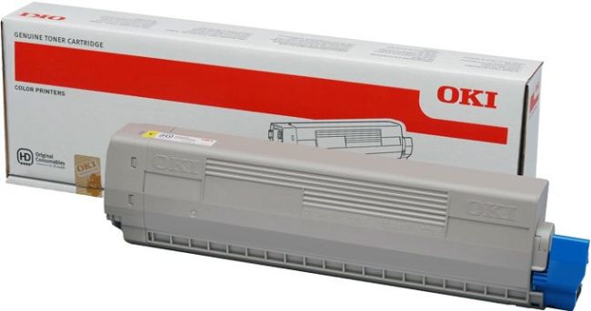 Oki 44643001 Yellow Toner Cartridge (7,300 pages*)