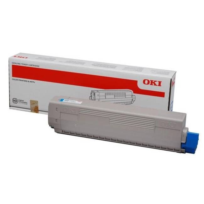 Oki 44844615 Cyan Toner Cartridge (7,300 pages*)