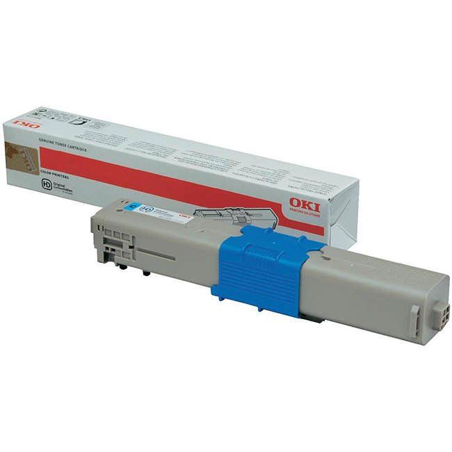 Oki 44973535 Cyan Toner Cartridge (1,500 pages*)