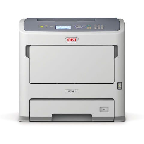 Oki B731dnw A4 Mono LED Printer front view