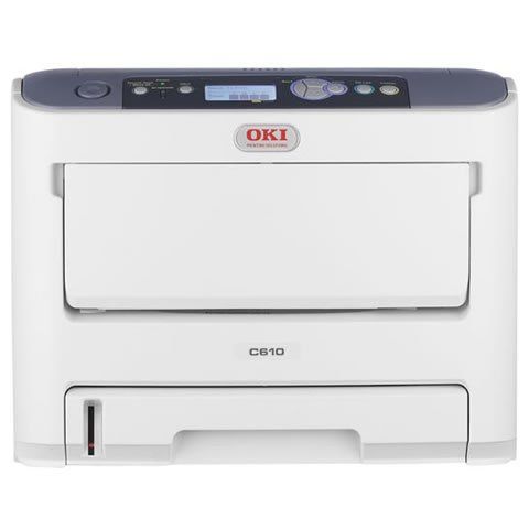 Oki C610dn A4 Colour Printer front view