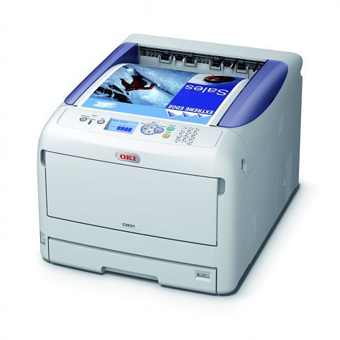 Oki C831n A3 Colour LED Printer left view