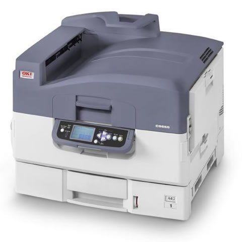 Oki C9655dn A3 Colour LED Printer left view