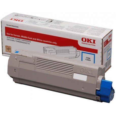 Oki 46508715 Cyan Toner Cartridge (1,500 Pages*)