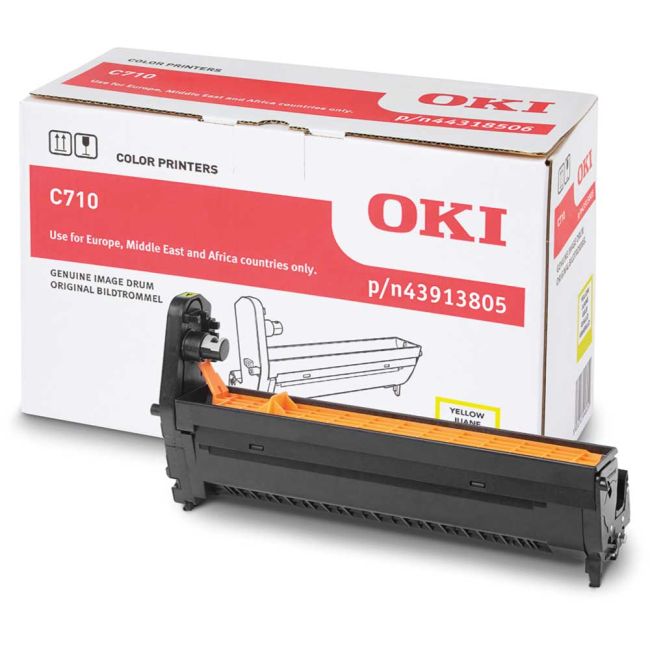 Oki 43913805 Yellow Drum (15,000 pages*)