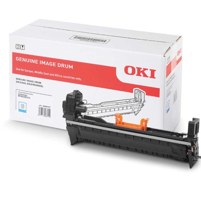 Oki 46484107 Cyan Imaging Drum (30,000 Pages)