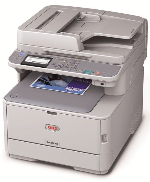 OKI MC332dn A4 Colour LED Multifunction Printer Left View