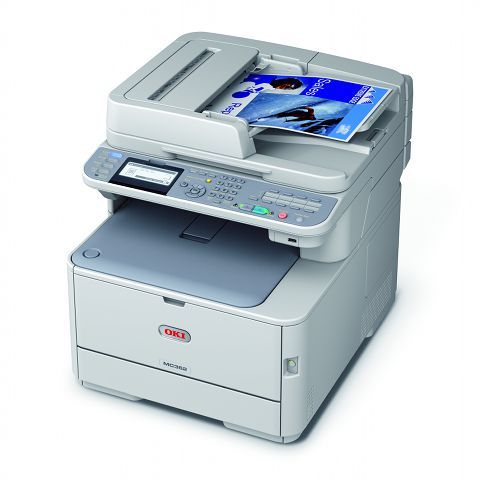 Oki MC362dn A4 Colour LED MFP left view