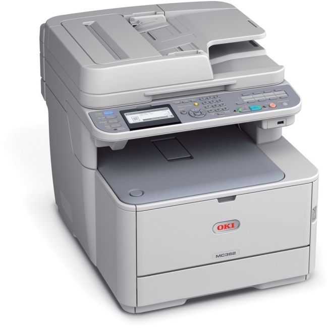 Oki MC363dn A4 Colour LED Multifunction Printer with stand