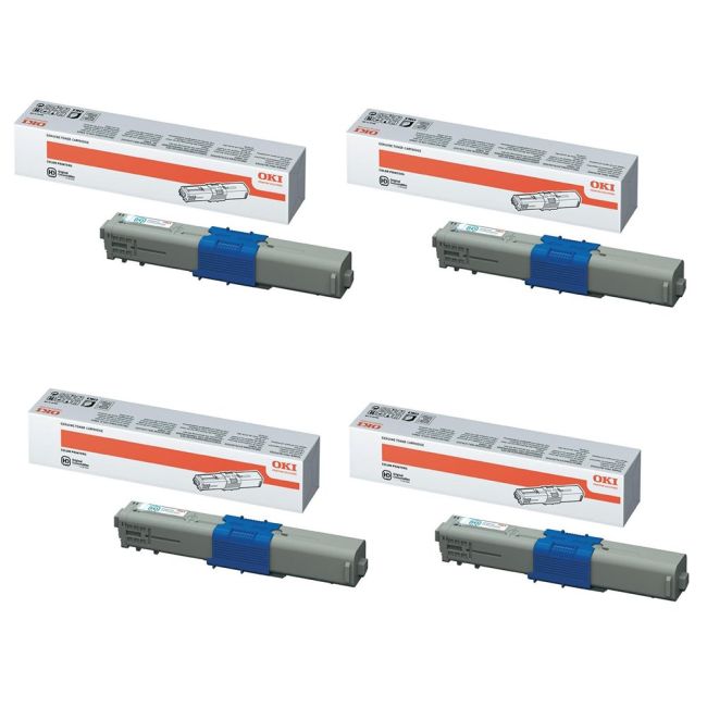 Oki PB-OKIC5X0DNHVAL High Yield CMYK Toner Cartridge Pack (Save 