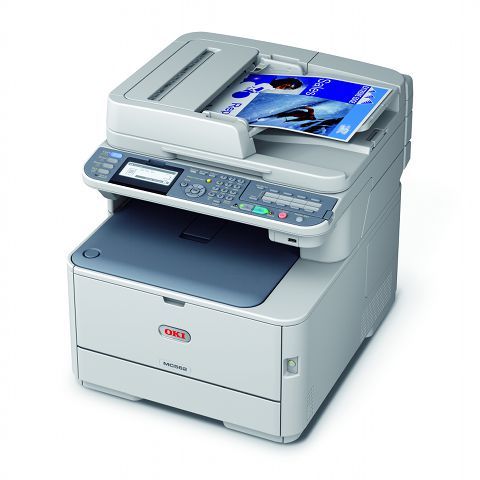 Oki MC562dn A4 Colour LED MFP Left View