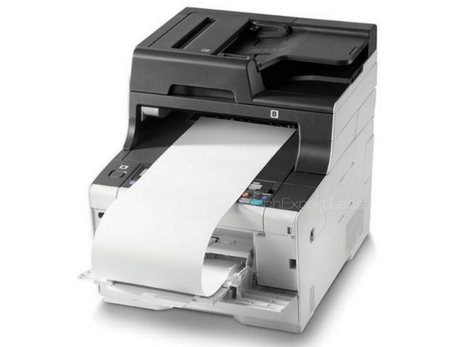 oki MC563dn printing 