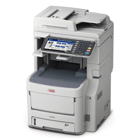 Oki MC780dnfax A4 Colour LED MFP with Fax left view  2