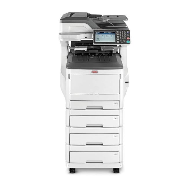 Oki MC853dnv A3 Colour Laser Multifunction Printer with trays 
